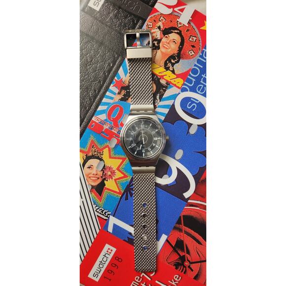 Swatch Watch SISTEM MECHE YIS418M 2018 Sistem51 Irony New In Box Milanese Band - Picture 3 of 14